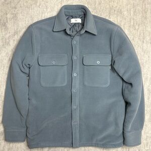 Aritzia TNA Polar Fleece Quilted Jacket Shacket Lined Utility Size 2